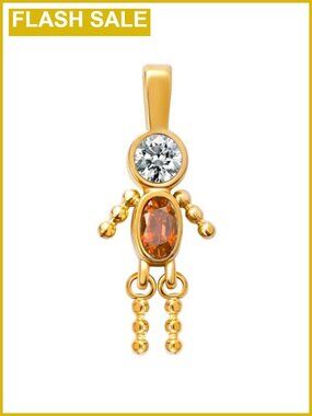 Stainless Steel Gold Plated January Birthstone Charm Pendant Necklace for Mom